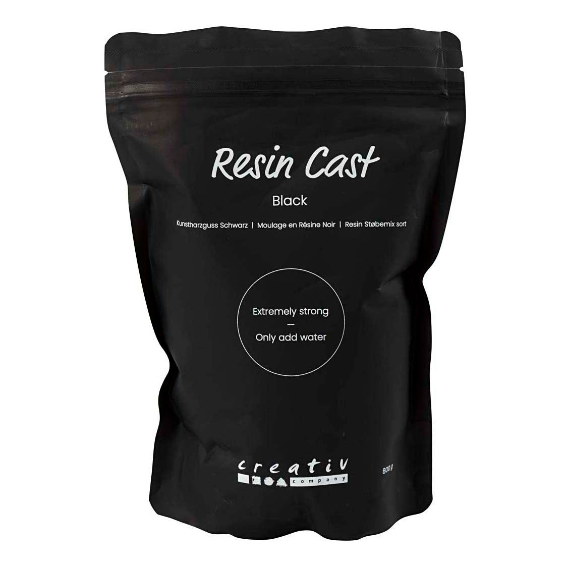 Creative Company resina colata nera, nera, 800 gr 1 scatola