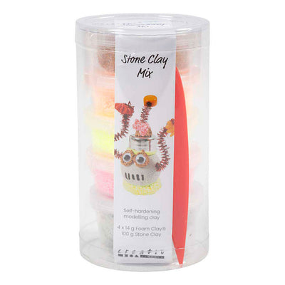 Creativ company stone clay mix rood en oranje harmonie