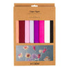Carta crespa Creative Company, foglio 25x60 cm, rapporto crespa: 180%, 105 gr, armonia rosa viola, 8 fogli 1 scatola