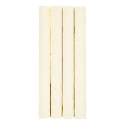 Carta crespata Creativ Company, foglio 25x60 cm, rapporto crespata: 180%, 105 gr, bianco sporco, 4 fogli 1 scatola