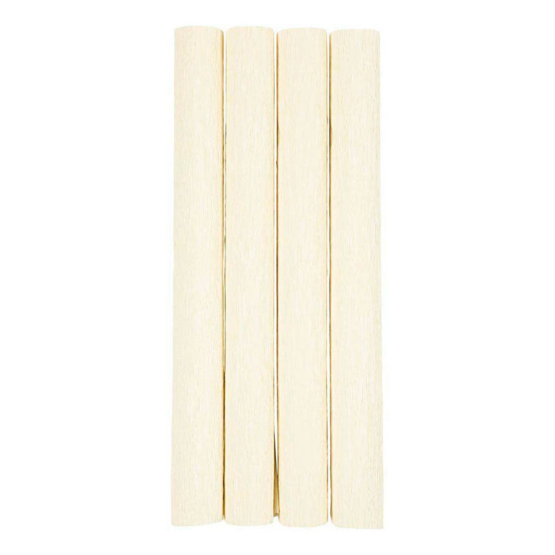 Carta crespata Creativ Company, foglio 25x60 cm, rapporto crespata: 180%, 105 gr, bianco sporco, 4 fogli 1 scatola