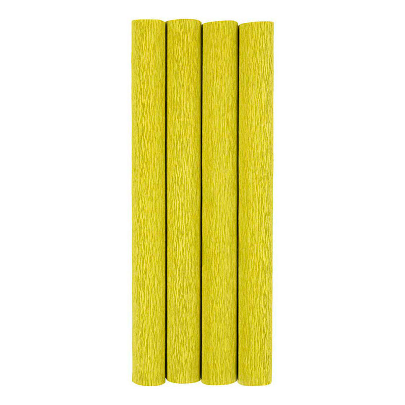 Carta crespa Creative Company, foglio 25x60 cm, rapporto crespata: 180%, 105 gr, verde chiaro, 4 fogli 1 scatola