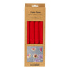 Carta crespata Creativ company, foglio 25x60 cm, rapporto crespata: 180%, 105 gr, rosso, 4 fogli 1 scatola