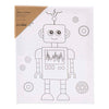 Creativ company lienzo para pintar con impresión, robot, d: 1,6 cm, medidas 24x30 cm, 360 gr, 1 unidad