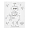 Creativ company lienzo para pintar con impresión, robot, d: 1,6 cm, medidas 24x30 cm, 360 gr, 1 unidad