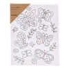 Creativ company lienzo para pintar con estampado, mariposas, dia: 1,6 cm, medidas 24x30 cm, 360 gr, 1 unidad