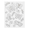 Creativ company lienzo para pintar con estampado, mariposas, dia: 1,6 cm, medidas 24x30 cm, 360 gr, 1 unidad