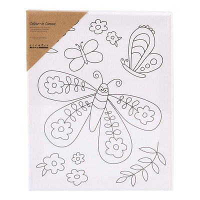 Tela da pittura Creative Company con stampa, farfalla grande, d: 1,6 cm, misura 24x30 cm, 360 g, 1 pezzo
