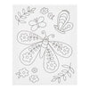 Creativ company schildercanvas met print grote vlinder - 24x30cm