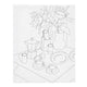 Creativ company lienzo para pintar con impresión, mesa de desayuno, d: 1,6 cm, dimensiones 24x30 cm, 360 gr, 1 unidad