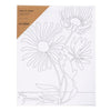 Quadro su tela Creativ Company con stampa, fiori grandi, d: 1,6 cm, misura 24x30 cm, 360 g, 1 pezzo