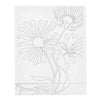 Quadro su tela Creativ Company con stampa, fiori grandi, d: 1,6 cm, misura 24x30 cm, 360 g, 1 pezzo