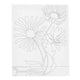 Creativ company schildercanvas met print grote bloemen - 24x30cm