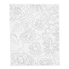 Creativ company lienzo para pintar con estampado, flores, dia: 1,6 cm, medidas 24x30 cm, 360 gr, 1 pieza