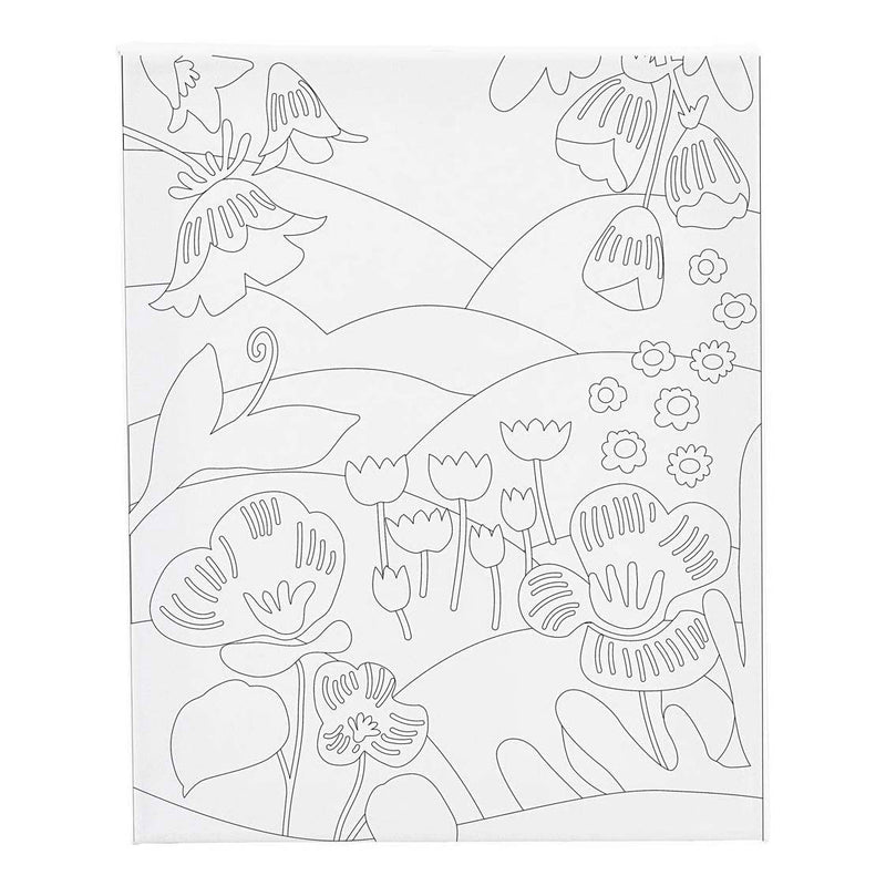 Quadro su tela Creativ Company con stampa, paesaggio floreale, d: 1,6 cm, misura 24x30 cm, 360 g, 1 pezzo