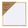 Tela con telaio Creative Company, misura 15,8x15,8 cm, 280 g, bianco, 1 pezzo