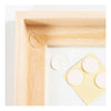 Tela con telaio Creative Company, misura 15,8x15,8 cm, 280 g, bianco, 1 pezzo