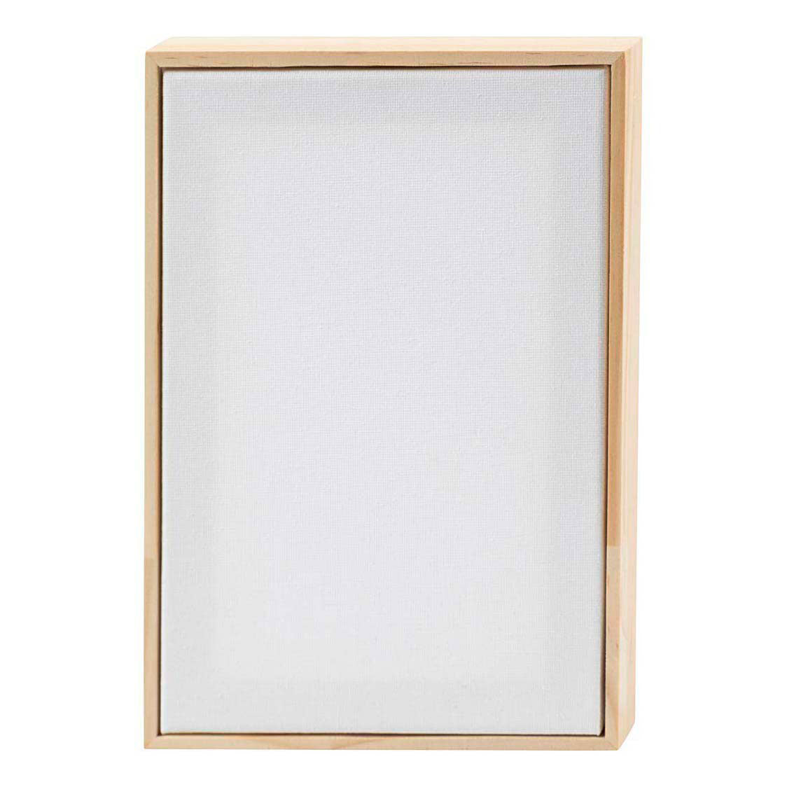 Creativ company lienzo tensado con marco, dimensiones 15,8x23,8 cm, 280 gr, blanco, 1 unidad