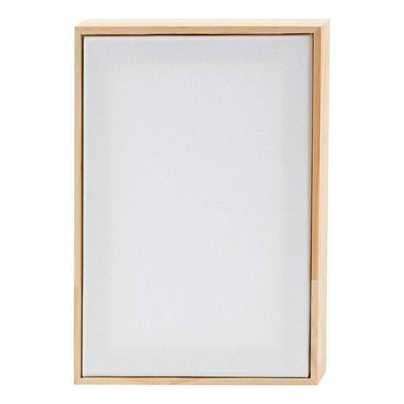 Tela con telaio Creative Company, misura 15,8x23,8 cm, 280 g, bianco, 1 pezzo