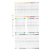 Bolígrafo Creativ Company, ancho de trazo 1+8 mm, colores estándar, 48 piezas 1 caja
