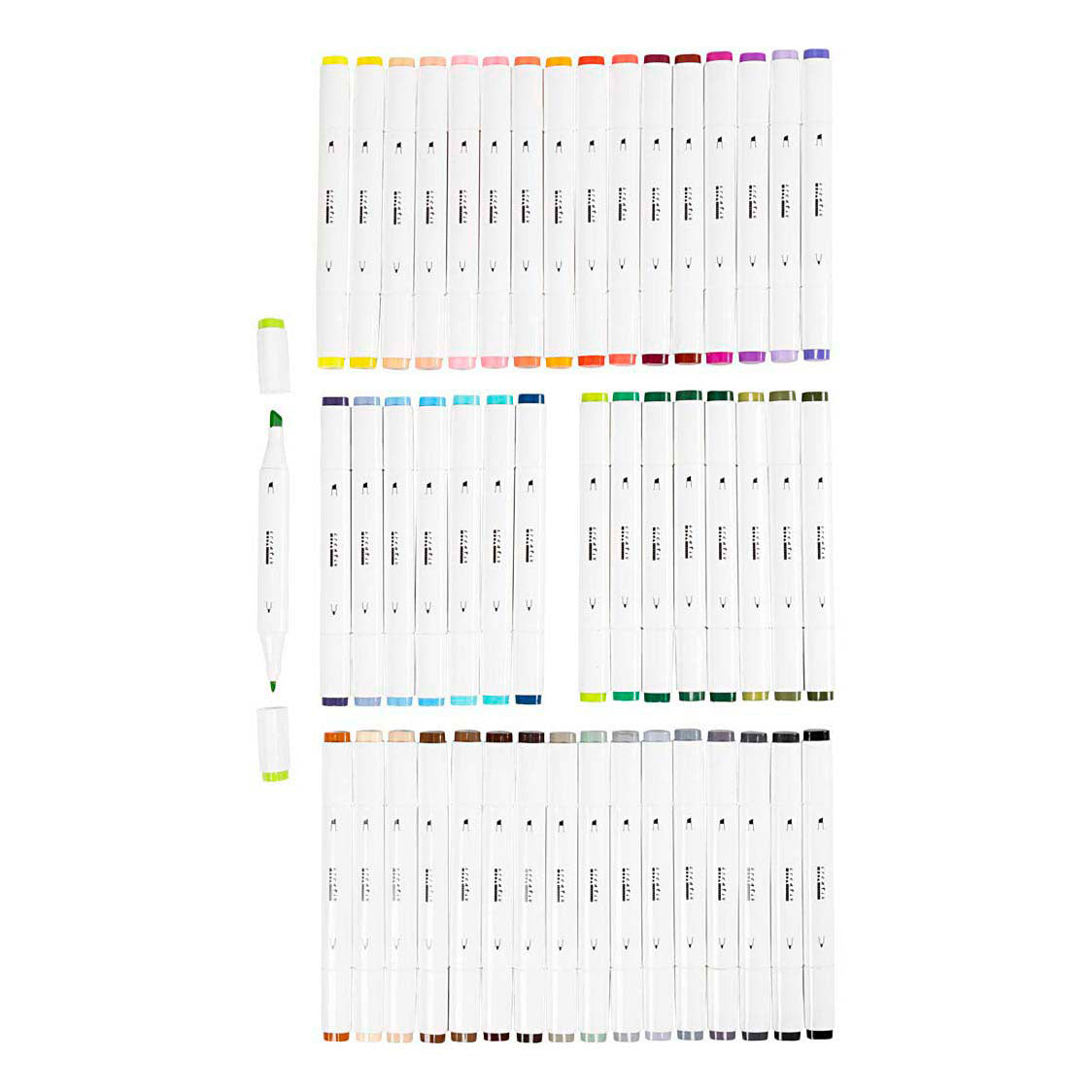 Bolígrafo Creativ Company, ancho de trazo 1+8 mm, colores estándar, 48 piezas 1 caja