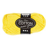 Hilo de algodón Creativ Company, talla 8 8, l: 80-85 m, amarillo, 50 g 1 ovillo