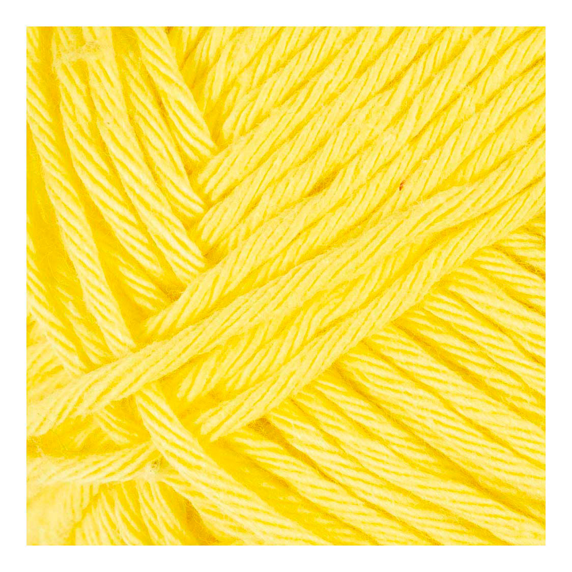 Hilo de algodón Creativ Company, talla 8 8, l: 80-85 m, amarillo, 50 g 1 ovillo