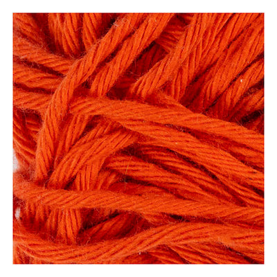 Filato di cotone Creativ Company, taglia 8 8, l: 80-85 m, rosso, 50 g 1 gomitolo