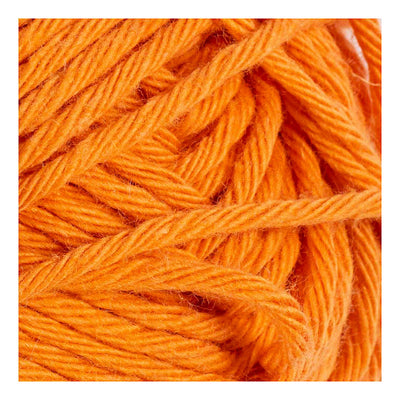 Filato di cotone Creativ Company, taglia 8 8, l: 80-85 m, arancione, 50 g 1 gomitolo