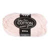 Hilo de algodón Creativ Company, talla 8 8, largo: 80-85 m, rosa polvoriento, 50 g 1 ovillo
