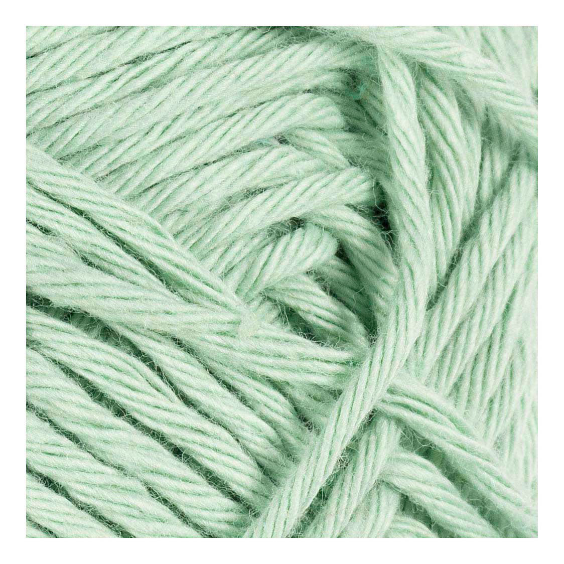 Hilo de algodón Creativ Company, talla 8 8, l: 80-85 m, verde menta, 50 g 1 ovillo
