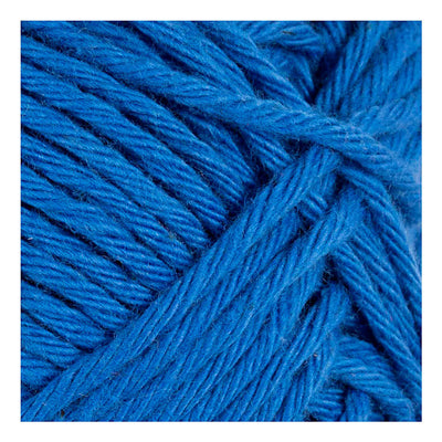 Filato di cotone Creativ Company, taglia 8 8, l: 80-85 m, blu cobalto, 50 g 1 gomitolo