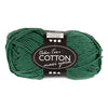 Hilo de algodón Creativ company, talla 8 8, l: 80-85 m, verde oscuro, 50 g 1 ovillo
