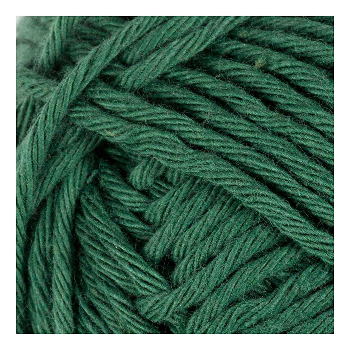 Hilo de algodón Creativ company, talla 8 8, l: 80-85 m, verde oscuro, 50 g 1 ovillo