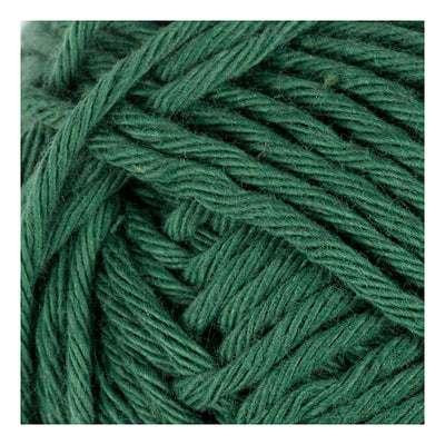 Hilo de algodón Creativ company, talla 8 8, l: 80-85 m, verde oscuro, 50 g 1 ovillo