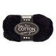 Hilo de algodón Creativ company, talla 8 8, l: 80-85 m, negro, 50 g 1 ovillo