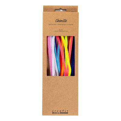 Creativ company chenilla, l: 30 cm, grosor 6 mm, colorido, 25 div 1 caja