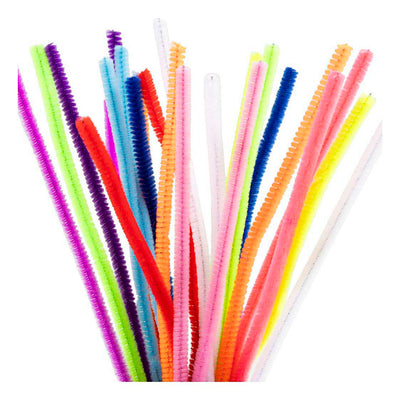 Creativ company chenilla, l: 30 cm, grosor 6 mm, colorido, 25 div 1 caja