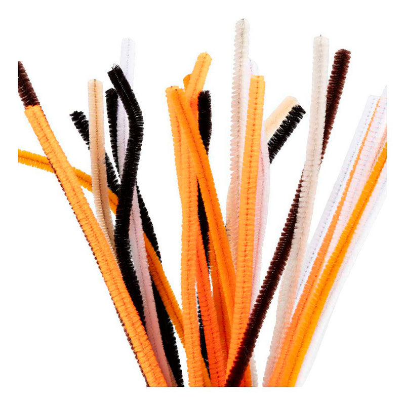 Creativ company ciniglia, l: 30 cm, spess. 6 mm, colori halloween, 25 div 1 scatola