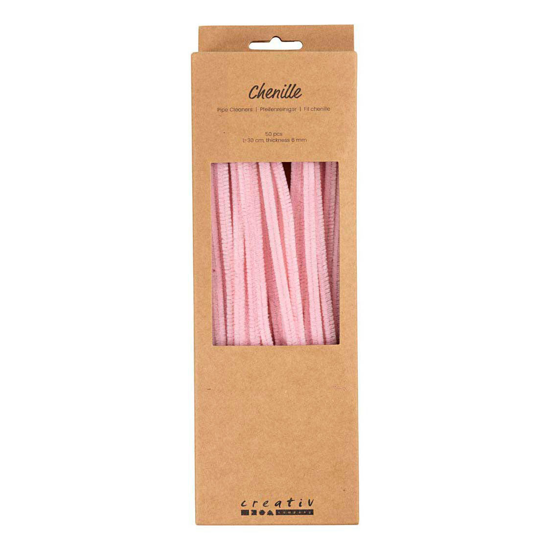 Ciniglia Creative Company, l: 30 cm, spess. 6 mm, rosa, 50 pezzi 1 scatola