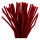 Creativ company chenille, l: 30 cm, thickness 6 mm, dark red, 50 pieces 1 box
