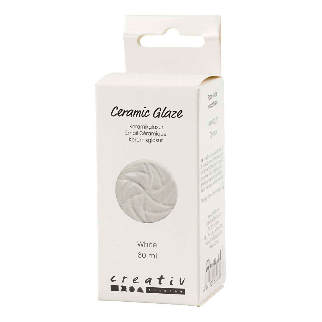 Esmalte cerámico Creativ Company, 984-1101 °c, opaco, blanco, 60 ml 1 botella
