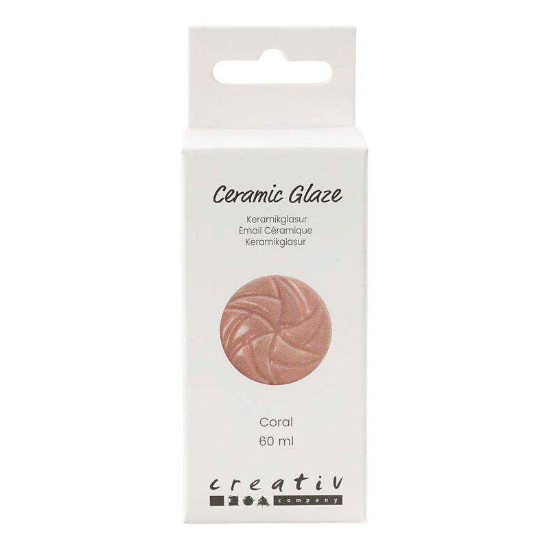 Esmalte cerámico Creativ Company, 984-1101 °c, opaco, coral, 60 ml 1 botella