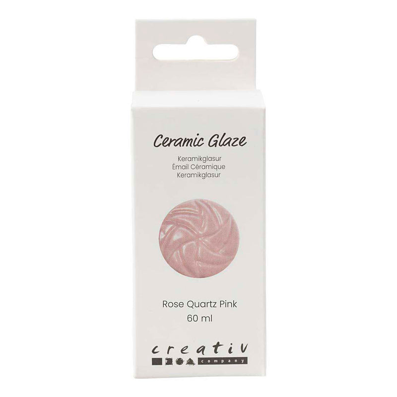 Creativ company keramiek glazuur 984-1101 c dekkend rose - 60ml