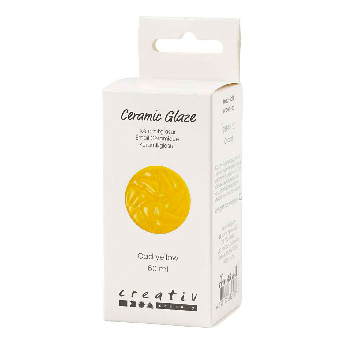 Creativ company ceramic glaze 984-1101 c opaque cad yellow - 60ml