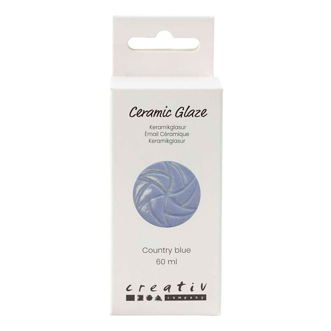 Esmalte cerámico Creativ Company, 984-1101 °c, opaco, azul country, 60 ml 1 botella