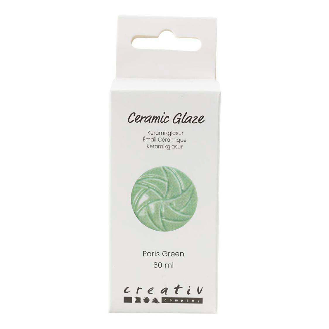 Smalto ceramico Creativ Company, 984-1101 °C, opaco, verde Parigi, 60 ml 1 bottiglia