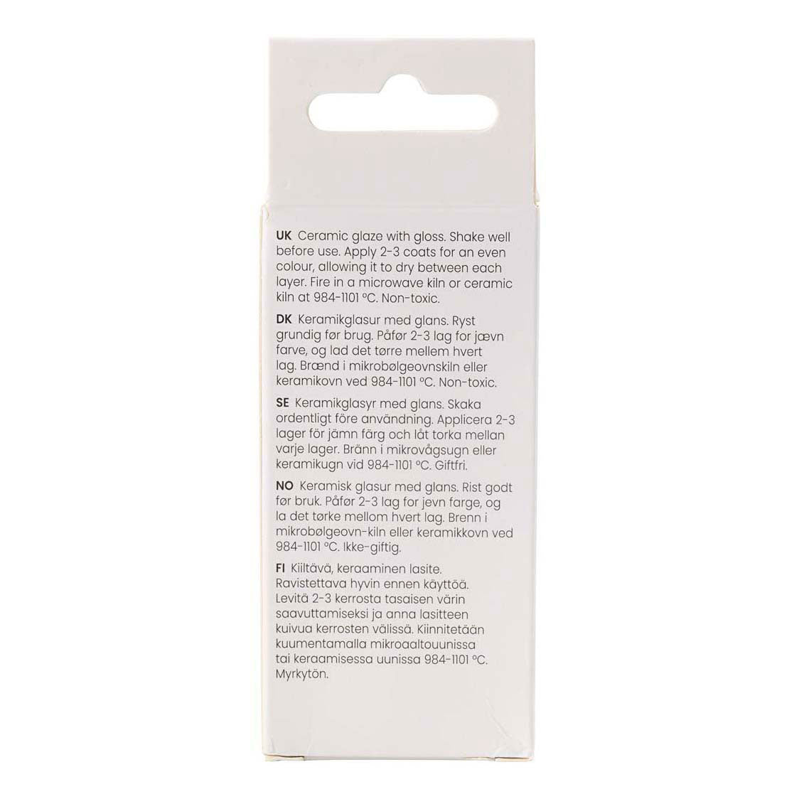 Esmalte cerámico Creativ Company, 984-1101 °c, opaco, marrón chocolate, 60 ml 1 botella