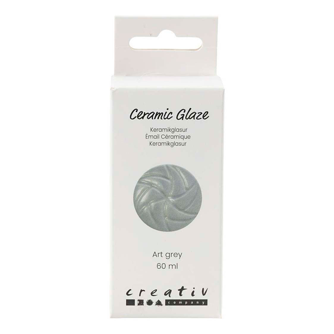 Esmalte cerámico Creativ Company, 984-1101 °C, opaco, gris artístico, 60 ml 1 botella