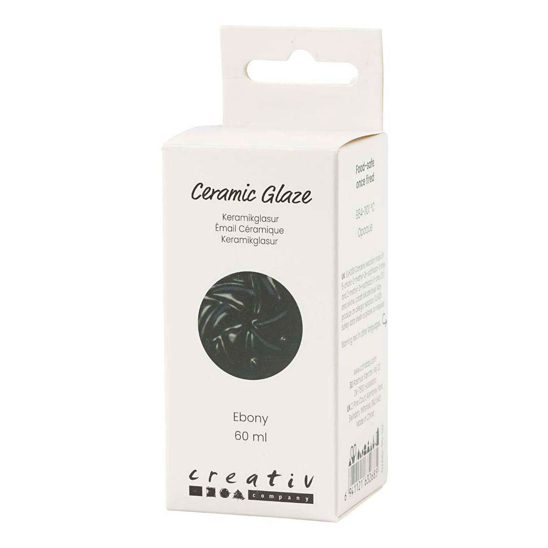 Creativ company ceramic glaze 984-1101 c opaque ebony - 60ml